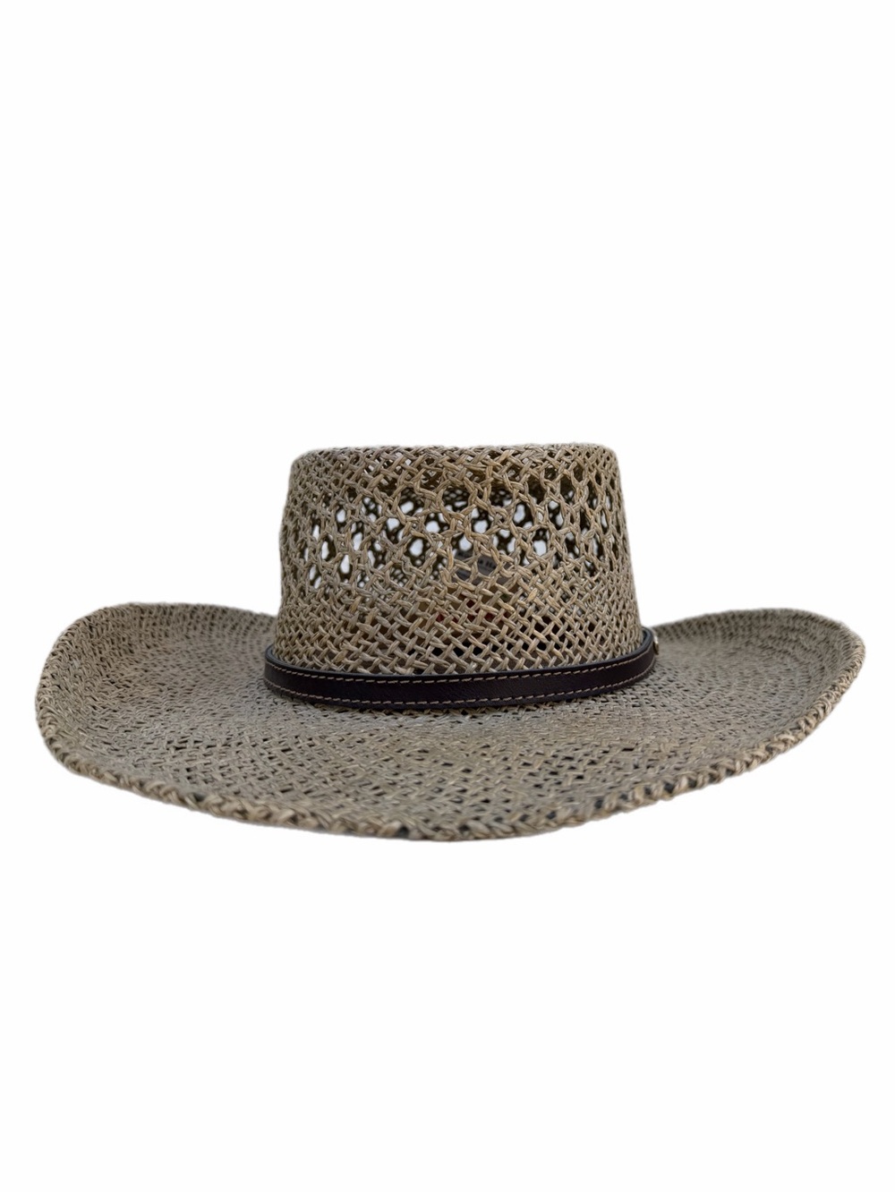Rocha Hats Woven Straw Cowboy Hat Made in Mexico Western Size Small